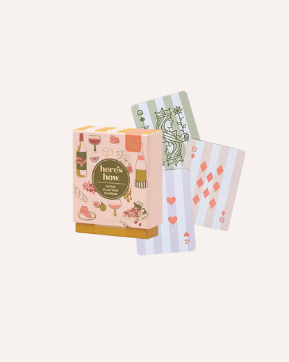 HERE'S HOW - WINE PLAYING CARDS