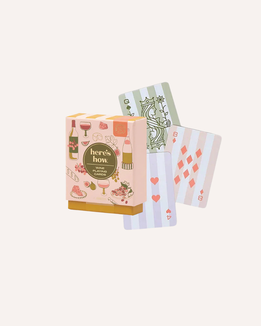 HERE'S HOW - WINE PLAYING CARDS