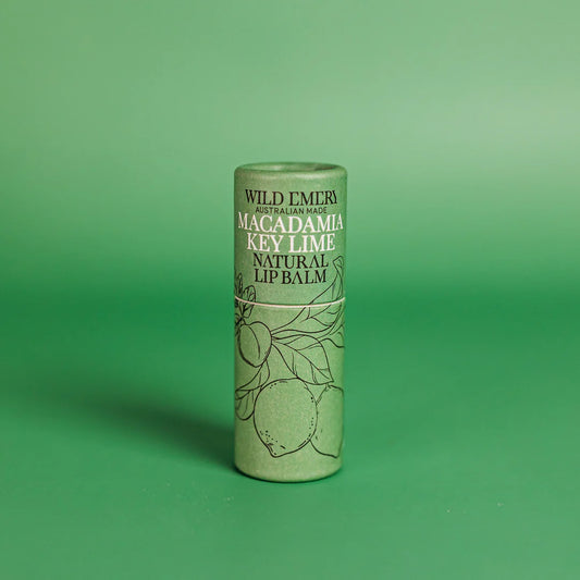 WILD EMERY NATURAL LIP BALM - MACADAMIA KEY LIME