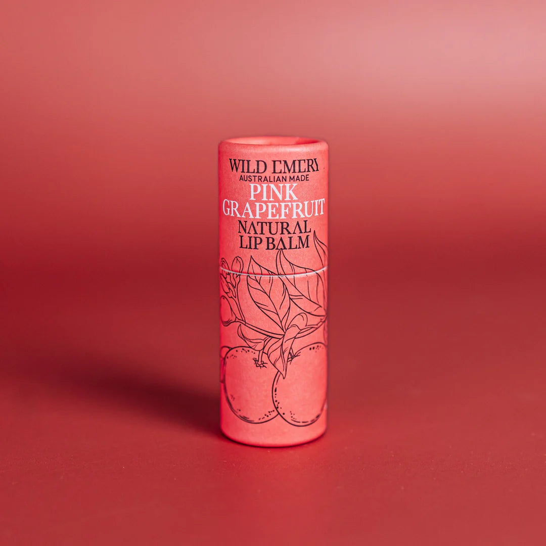 WILD EMERY NATURAL LIP BALM - PINK GRAPEFRUIT