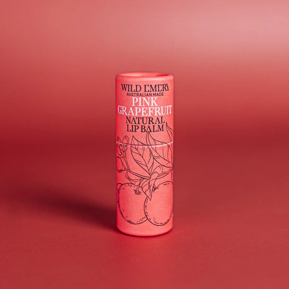 WILD EMERY NATURAL LIP BALM - PINK GRAPEFRUIT