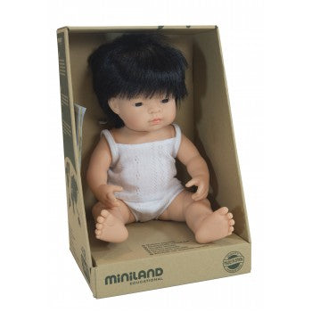 MINILAND DOLL - ANATOMICALLY CORRECT BABY ASIAN BOY - 38cm