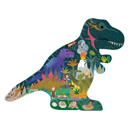 FLOSS & ROCK 40 PIECE PUZZLE - DINOSAUR