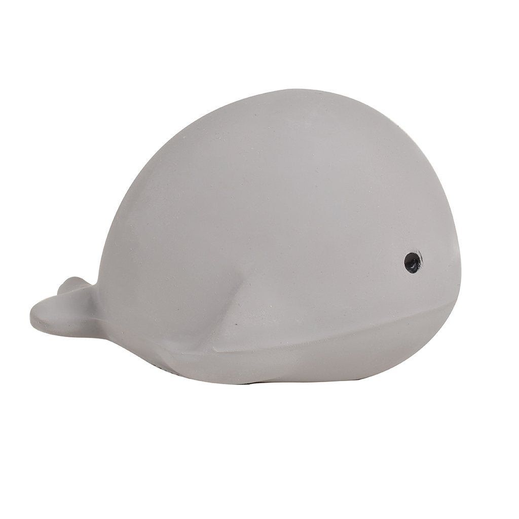 TIKIRI - NATURAL RUBBER RATTLE & BATH TOY - WHALE