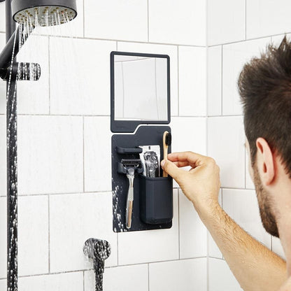 TOOLETRIES - THE OLIVER - SHOWER MIRROR - CHARCOAL