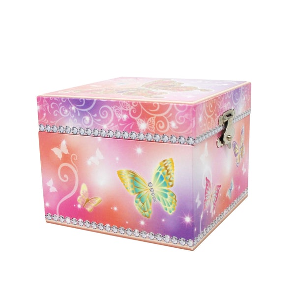 PINK POPPY - MUSICAL JEWELLERY BOX - BUTTERFLY SKIES SMALL