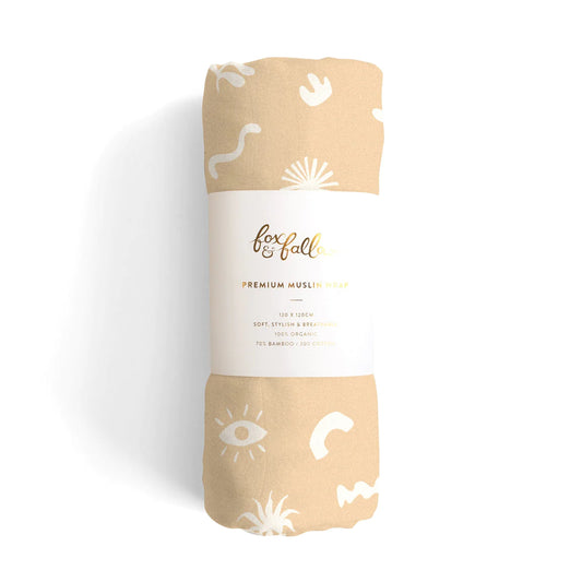 FOX & FALLOW PREMIUM MUSLIN WRAP - FRESCO