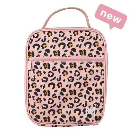 MONTIICO INSULATED LARGE LUNCH BAG - BLOSSOM LEOPARD