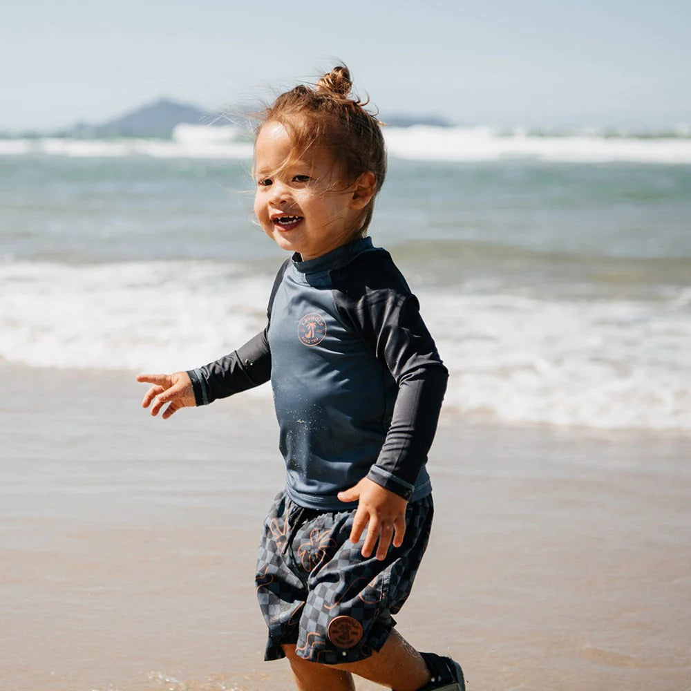 CRYWOLF BOYS RASH VEST - OCEAN