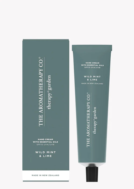 THE AROMATHERAPY CO - THERAPY GARDEN - HAND CREAM- WILD MINT & LIME