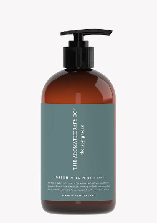 THE AROMATHERAPY CO - THERAPY GARDEN - HAND & BODY LOTION - WILD MINT & LIME